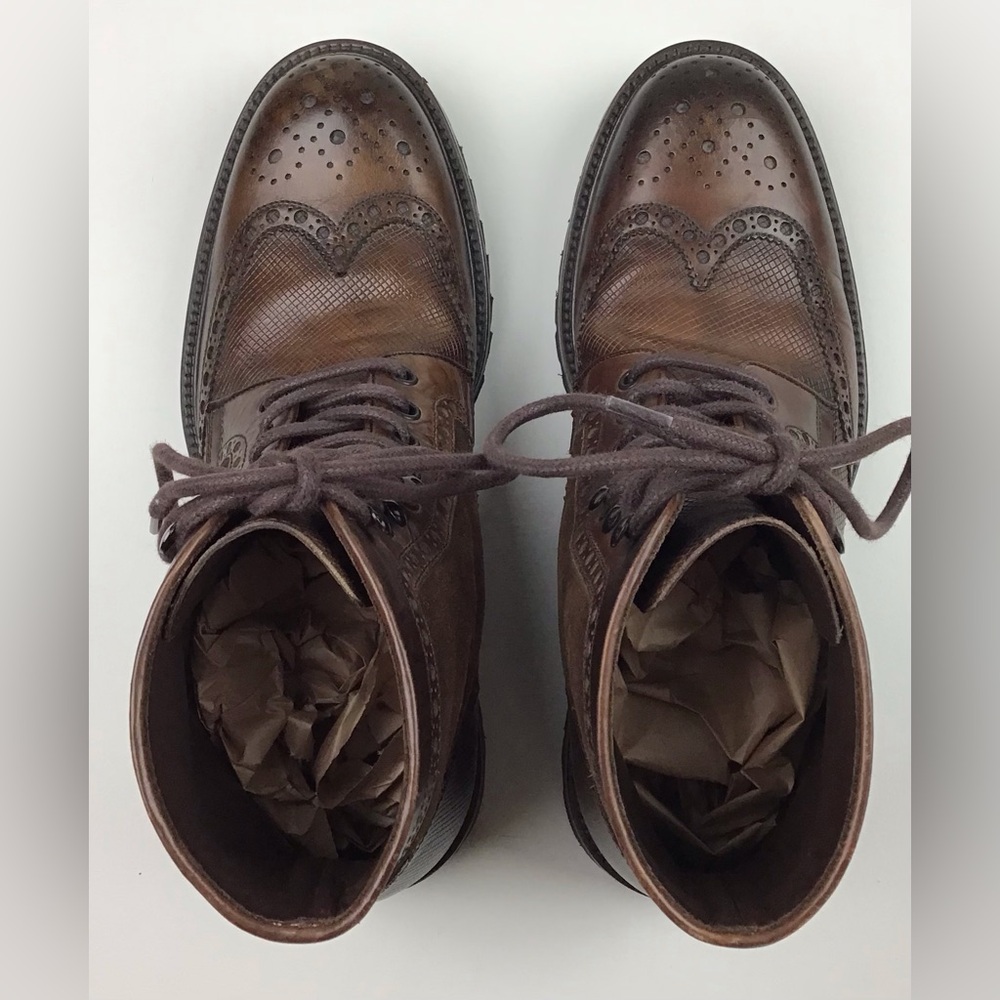 Magnanni Enzo wingtip boots men’s 8 M brown - Picture 5 of 12